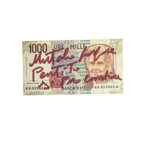 Banconota italiana 1000 lire - banconota,