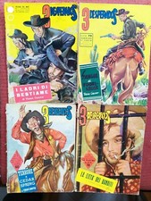 3 DESPERADOS COLLANA DEL WEST  di V. CONOVER nn. 1,2,3,4 ED. POPOLARI 1950