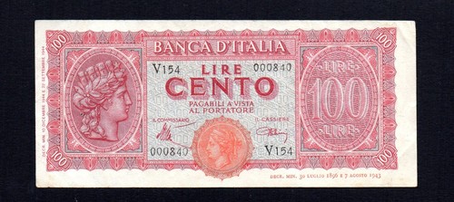 Cento 100 lire - 100,