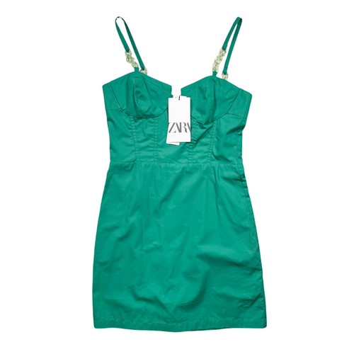 Zara mini abito donna verde - donna,