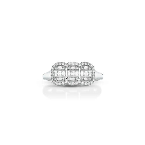 Anello trilogy oro bianco - anello,