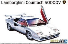 Kit modellino Lamborghini Countach 5000 QV Quattrovalvole 1:24 1985 Aoshima 059456