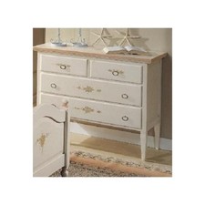 COMO LEGNO CASSETTIERA DECORATO A MANO DIPINTO ANTICATO COUNTRY COLLECTION