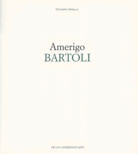 Amerigo bartoli giuseppe - bartoli.,