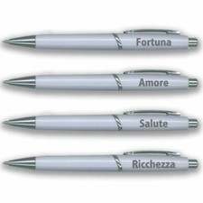 PENNA BIANCA CON FRASI