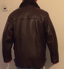 montone shearling uomo marrone