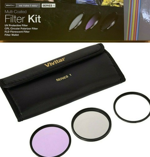 Kit filtro vivitar cpl - filtro, cpl+fld+uv