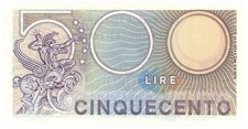 500 LIRE BIGLIETTO DI STATO