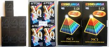 15 VHS Videocassette Usate BASF-ESSELUNGA-TDK 140 e 150 e 120 e 180 Minuti