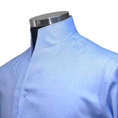 Camicia sposa blu alta - blu,