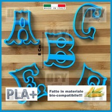 Set Alfabeto Circus Formine Biscotti Cookie Cutter 26 Lettere Maiuscole 7/8cm