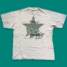 Reebok Blacktop Vintage single Stitch T Shirt size XL 90's Basketball Grey