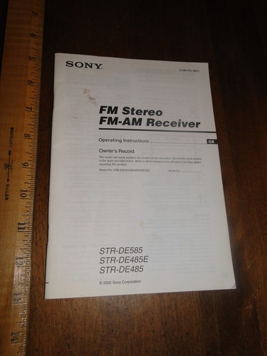 Sony stereo ricevitore - fm,