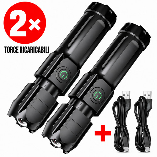 Torcia led potente - 2x,