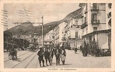 bt779 cartolina salerno citta'  via indipendenza 1924 bella!