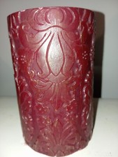 Candela Cero Rossa Intarsiata