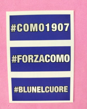 PANINI CALCIATORI 2023 2024 SLOGAN COMO RETRO VERDE GREEN BACK FUORI RACC