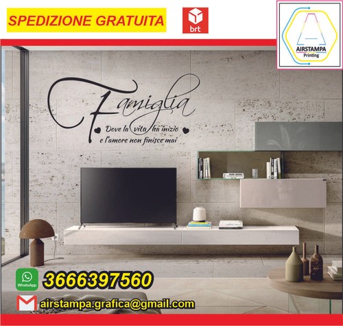 Adesivi murali frasi famiglia