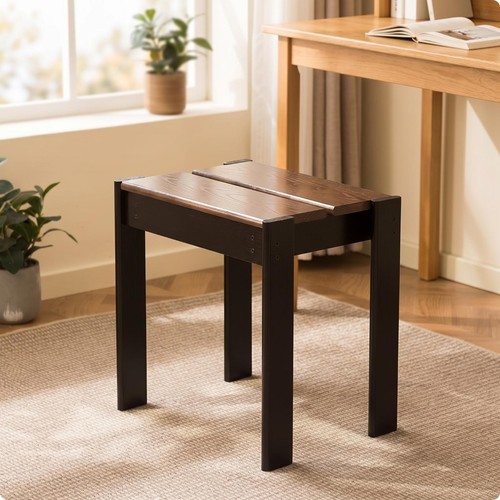 Sgabello legno massello - in,