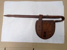 LEGG Antico Lucchetto Catenaccio Serratura senza Chiave per Portone Porta Antica