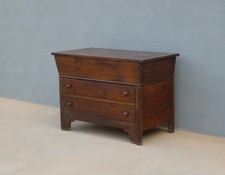 Mobile madia in legno di pino/pioppo con piano apribile, '800 - L 108,5 cm!