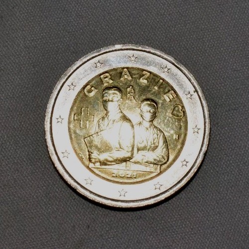 Euro covid commemorativo - covid,