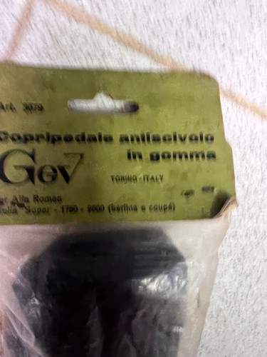 Copripedali gomma alfa - ,