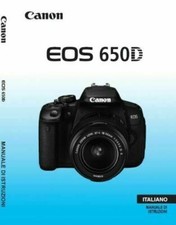 Per Canon Eos 650D Manuale
