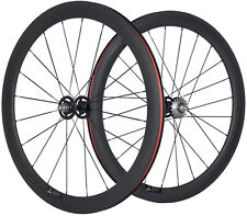 700C Ruote Bici Pista 50mm Anteriori+Posteriori Ingranaggio Fisso Carbonio Ruote Flip Flop Opache