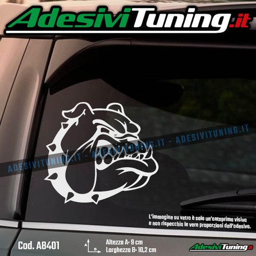 Adesivo bulldog arrabbiato - adesivo,