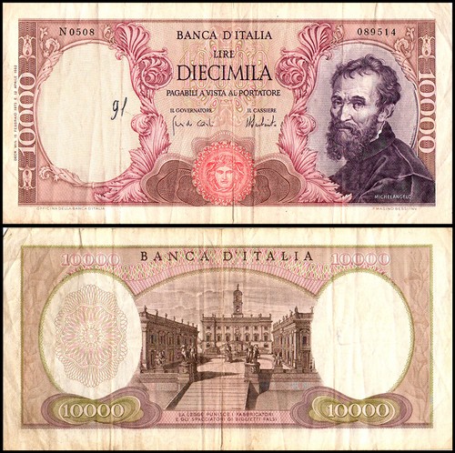 Italia 10000 lire 1962 1973 - 10000, 1962-1973
