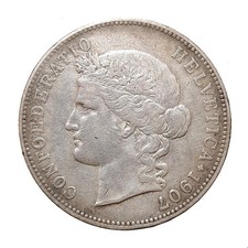 [NC] SVIZZERA - 5 FRANCHI 1907
