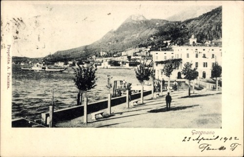 Cartolina gargnano lago - gargnano, di