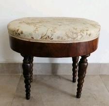 Antico sgabello pouf legno - pouf,