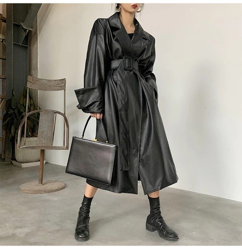 Trench coat eco leather - trench,