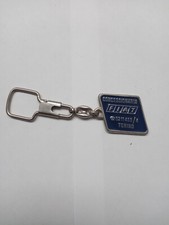 Portachiavi vintage in metallo smaltato di concessionaria Fiat originale anni 80