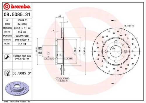 Coppia dischi freno brembo - dischi,