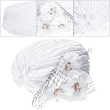  Cappello da sposa adulto del cappello del cappello di raso del cappello di