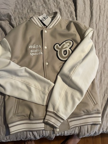 Nuovo zara varsity giacca uomo - varsity,