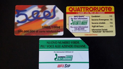 Scheda telefonica quattroruote - scheda,