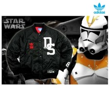 Adidas Star Wars Giacca DS College Jacket Stormtrooper Mandalorian Bomber M-XXL
