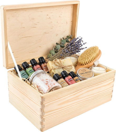Grande scatola legno con - grande,