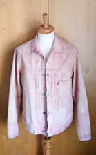 GIACCA TRUCKER ROSA SBIANCATO