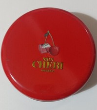 Scatola Latta anno 1996 MON CHERI Ferrero vuota vintage usata ∅ 15 cm alta 5 cm 