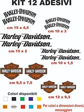 adesivi Harley Davidson vinile kit 12 pz  auto moto caschi