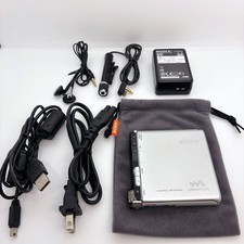 Sony Walkman Hi-MD MZ-RH1 Lettore MiniDisc Portatile Registratore Argento Gia...