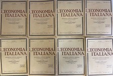 8 Riviste L'economia italiana Rassegna Fascista Mensile 1931-33 Ottime