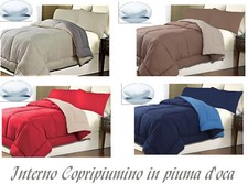 Piumino Letto Ivernale 90% Piuma 10% Piumino singolo piazza e mezza Matrimoniale