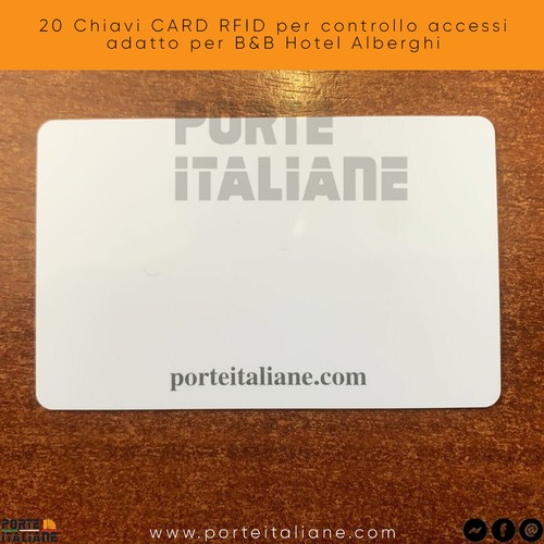 Chiavi card rfid per - 20,