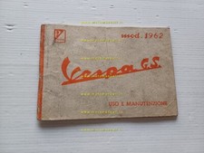 Piaggio Vespa GS 160 1962 manuale uso manutenzione libretto istruzioni originale